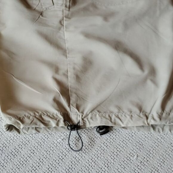 Columbia Cinched Waist & Hem Zippered Pockets Hiking Fishing Beige Sz. XL Shorts - Picture 3 of 12